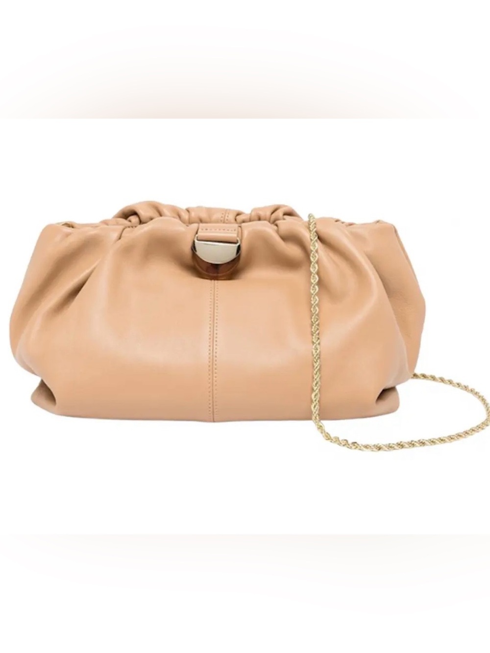 Loeffler Randall Analeigh Gathered Leather Clutch